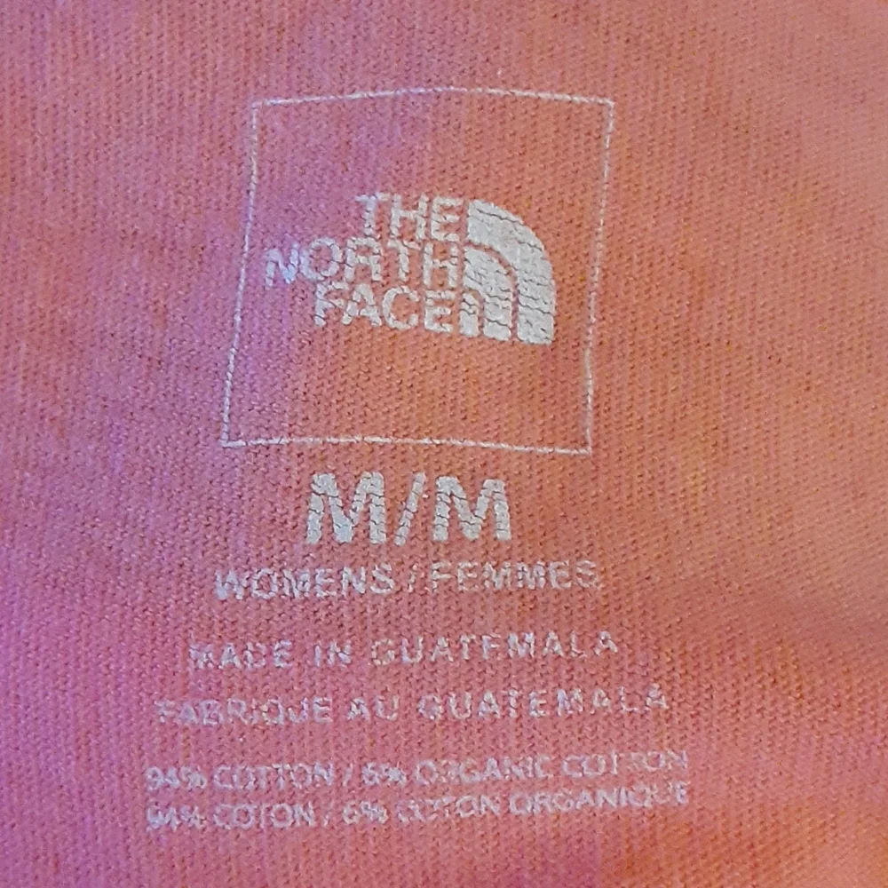 The North Face light coral cap sleeve tee shirt Swirl Pattern  size Medium EUC - Picture 6 of 6